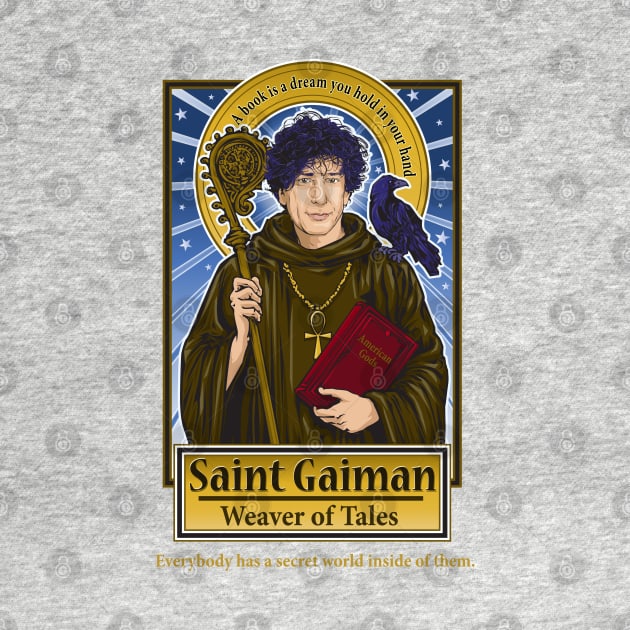 Saint Gaiman by Pop Art Saints